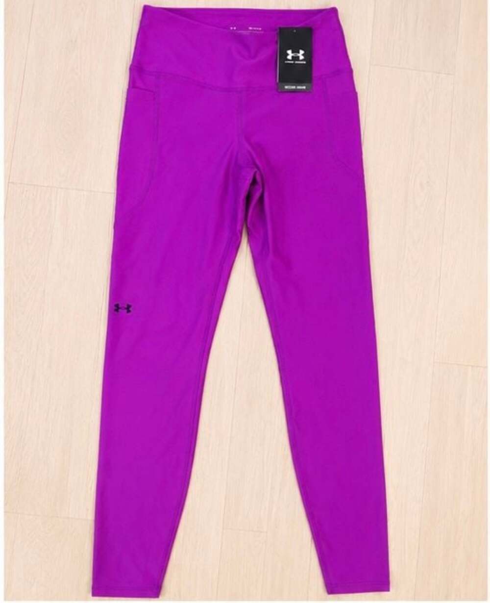 NWT UNDER ARMOUR WOMENS HIGH RISE LEGGINGS Purple M